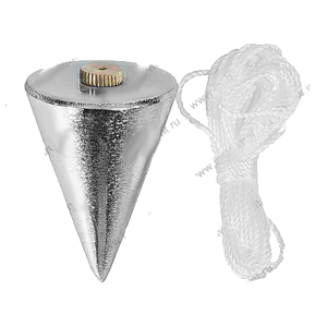 Отвес 300г конусный со шнуром, 5м