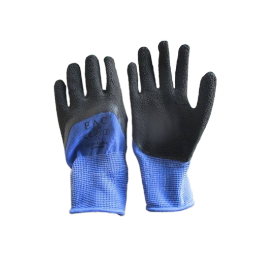 Перчатки синтетические синие с черным обливом размер L-XL ADMIRAL уп/12пар ящ/20уп