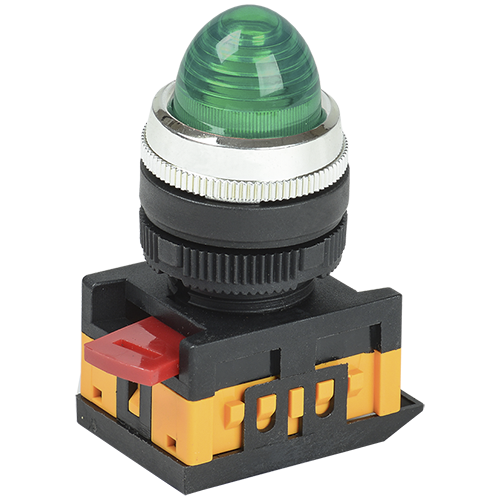 Лампа AL-22, сигнальная d22мм зеленый неон, 240В цилиндр "ИЭК"