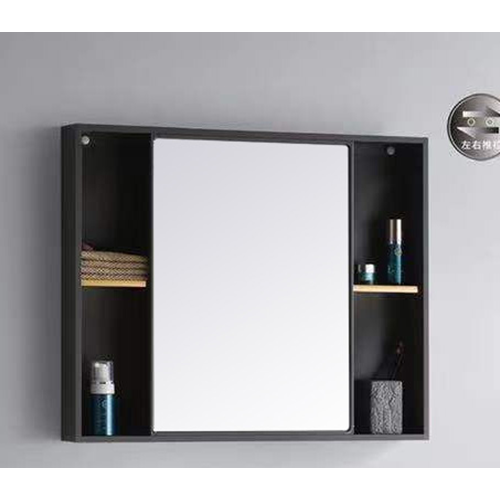 Шкаф с зеркалом Solomon 611-80, серый, 800мм