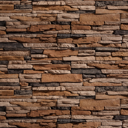 Искусственный камень Танвальд, коричневый