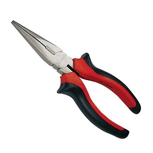 Длинногубцы "Bohrer" никелированные прямые 160мм, двухкомпонентные ручки