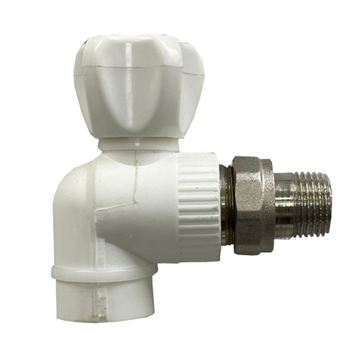 Кран "TIM" угловой для отопления PPR 25*3/4н