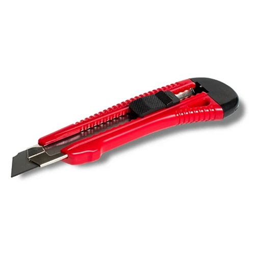 Нож "Металлическая ведомая" 18мм , металлический корпус,автоматический фиксатор лезвия