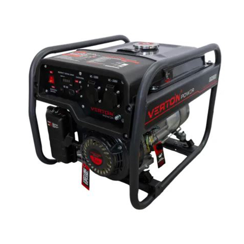 Генератор бензиновый VERTON POWER GG3900 (2,8/3,2 кВт, 230В, 7л.с., ручной старт, 12В, бак 12л, счетчик моточасов)