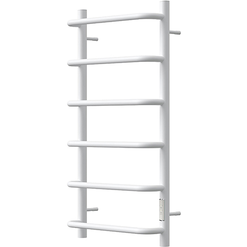 Электрический полотенцесушитель "Point Ника" П6 размер: 400*800мм, белый, диммер справа