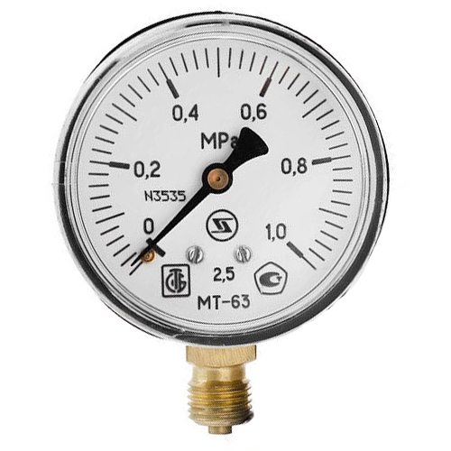 Манометр технические показания до 1,0МПа 63 мм М12*1,5