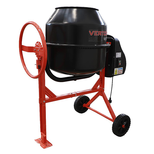 Бетоносмеситель "СМ-180" 220В, 50Гц, мощность двигателя 800Вт, объем барабана 180л "Verton"