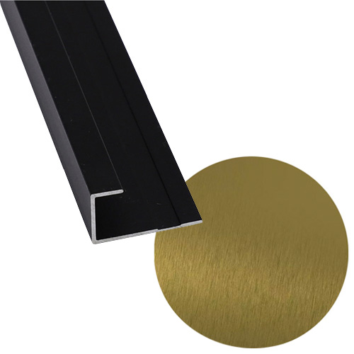 Профиль завершающий - SK8002-9мм, бронзовое золото, 3м