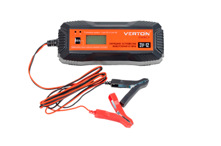 Зарядное устройство &quot;Verton Energy&quot; BC-12, мощность 120Вт, напряжение 12-24В, 20-150Ач, 220В