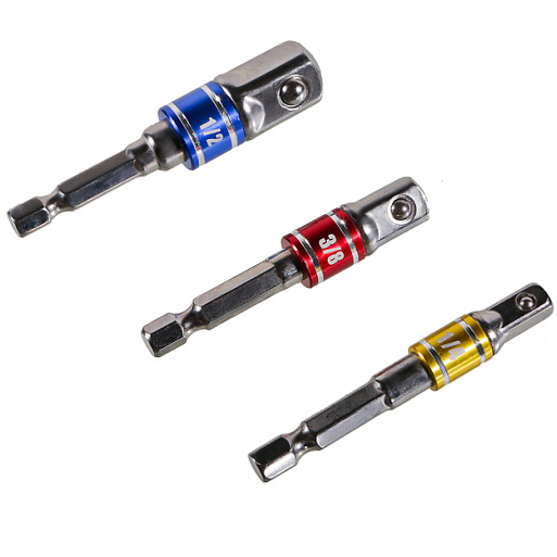 Набор адаптеров для торцевых головок "Hanskonner" 1/4", 3/8", 1/2"