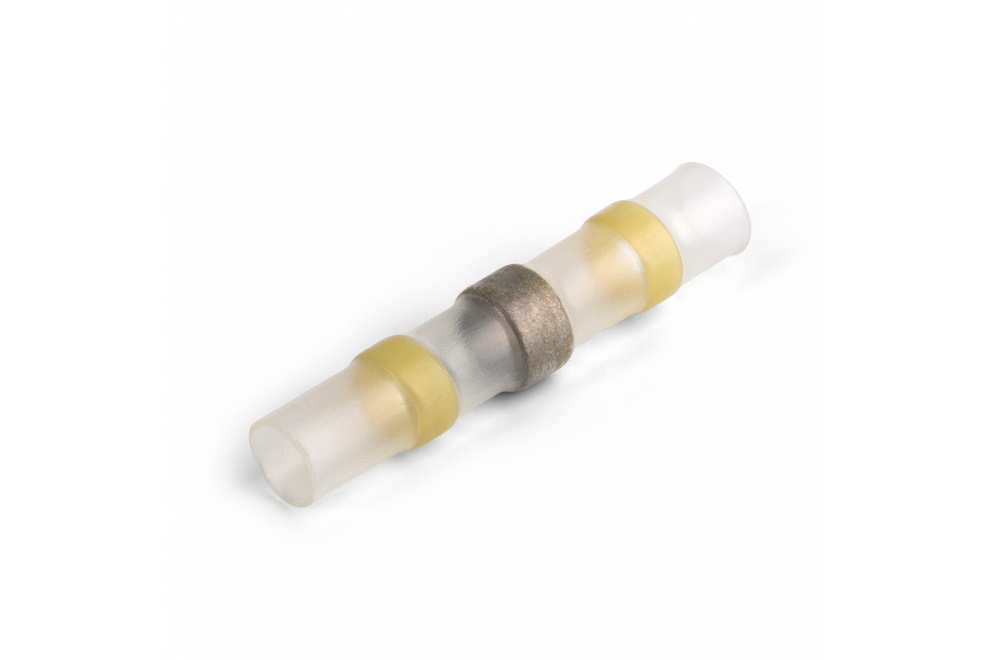 Термоусаживаемые соединители под пайку ПК-Т 6,0 20шт желтый "КВТ"