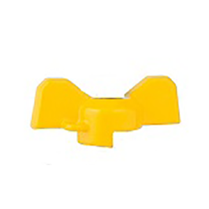 Ручка-бабочка усиленная, для крана 1/2-3/4, желтая