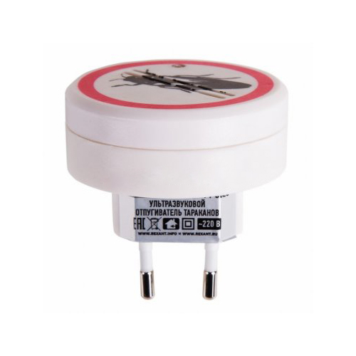 Ультразвуковой отпугиватель тараканов S 30м², 220В REXANT