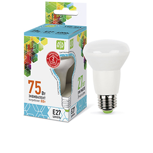 Лампа светодиодная "ASD" LED-R63, Е27, 8Вт, 220В, 4000К, 650Лм