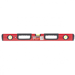 Уровень "Matrix" алюминиевый  фрезерованный 600мм, 3 глазка, 2 эргономичные ручки