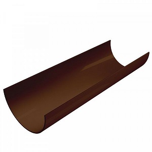 Желоб водосточный "Шоколад" d=120мм, 3м "Grand Line"