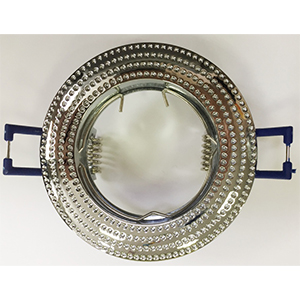 Светильник потолочный встраив. MR16 GU5.3, 50Вт, "KL55 CH" круглый, хром "ЭРА"