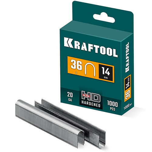 Скобы кабельные для степлера 14мм, 36 тип, 1000шт