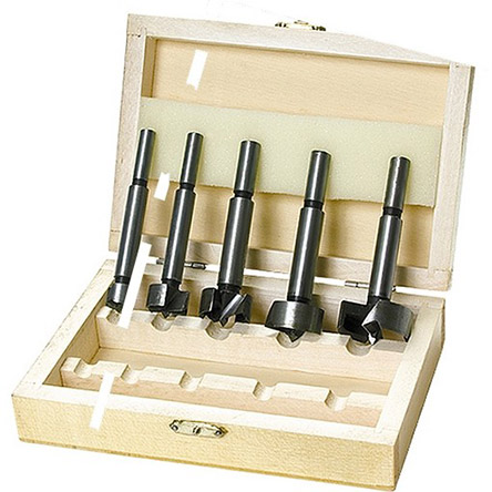 Набор сверл форстнера "Sparta" по дереву спиральных 10-15-20-25-35мм, цилиндрический хвостовик, 5шт