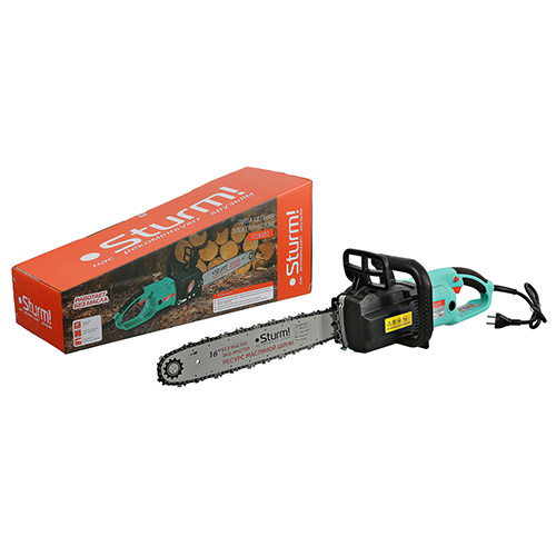 Пила электрическая цепная Sturm!, CC9922, БЕЗМАСЛЯНАЯ 2,2 кВт, шина 16", 59 звеньев, шаг 3/8"