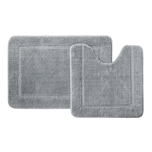 Коврики для ванной комнаты" Iddis PSET06Mi13" 65*45 и 45*45 2-пр, серый