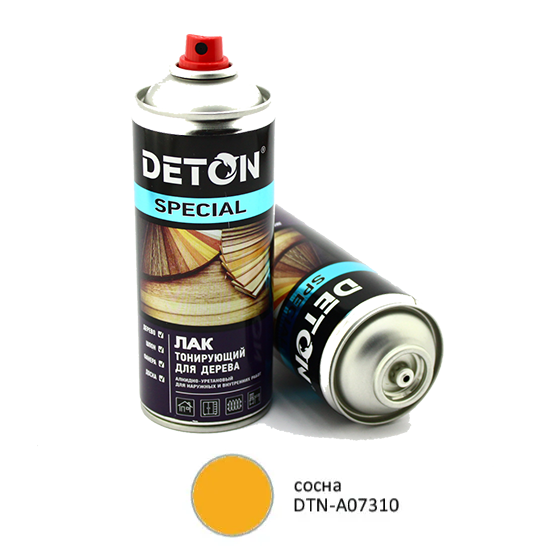 Лак "DETON Spesial" тонирующий защитный для дерева Сосна, 520 мл