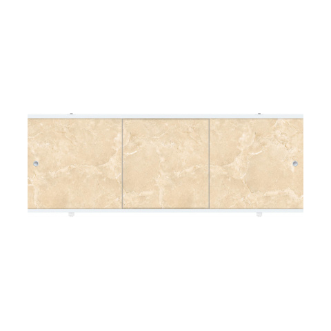 Экран для ванны "Бежевый мрамор", 1,48м, New