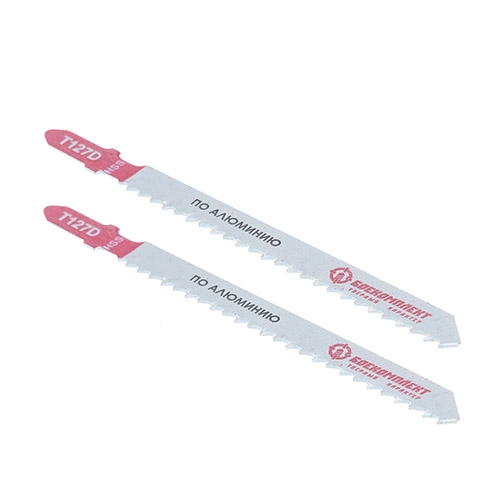 Пилки для лобзика по алюминию 2шт, B02-127D (лист 4-15мм,алюм<30мм) БОЕКОМПЛЕКТ