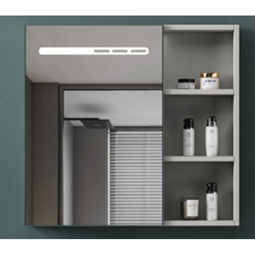 Шкаф с зеркалом Solomon YS601-70, серый, 700мм