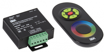 Контроллер "ИЭК" для светодиодной ленты RGB с п/у 4А, 12В, черный
