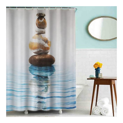 Шторка для ванной "Гармония" "MZ-72" в комплекте с кольцами 1800*2000мм полиэстер