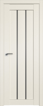 Дверное полотно  "2.09 XN", 700*2000*36мм, остекленное, Графит экошпон -"Грувд серый" Profildoors