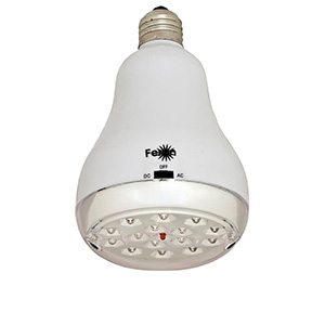 Фонарь-лампа аккумуляторная "Feron WL15" 15LED, Е27, 120Лм, AC/DC, белый