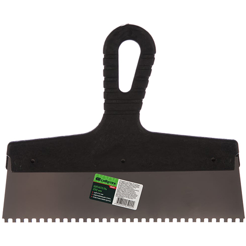 Шпатель Сибртех нержавеющая сталь 250мм, зуб 4*4