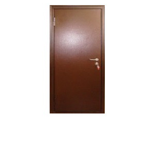 Дверь входная противопожарная , 850*2050*50мм, левая, металл -"Техническая медь", Город Мастеров