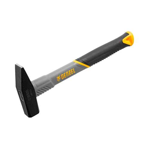 Молоток "Denzel" слесарный 300г, кованый, фибергласовая рукоятка с TPR покрытием