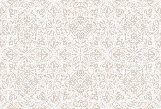 Плитка керамическая настенная "Gestia" 400*270мм, бежевый, орнамент