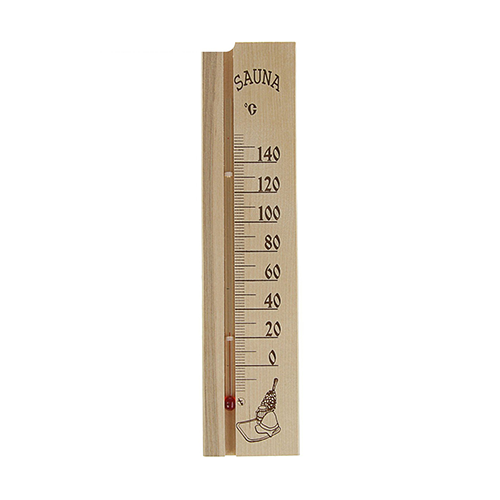 Термометр для бани и сауны деревянный в бистере