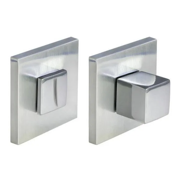 Завертка дверная "MH-WC-S6 SC", квадратная накладка, "Матовый хром"