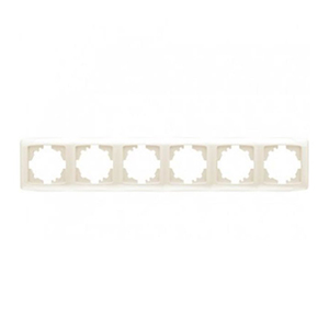 Рамка 6-ая, "Carmen Viko", кремовая, горизонтальная