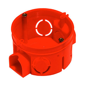 Коробка установочная "Hegel" для скрытой установки, d-64мм, h-40мм, с саморезами