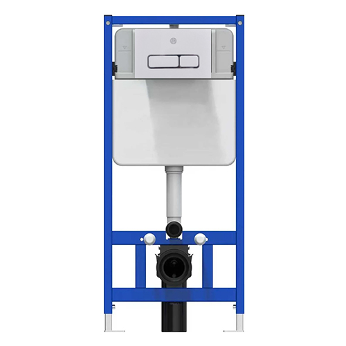 Система инсталляции "FM-8609" для подвесного унитаза, механическая, с кнопкой "D White", белая глянцевая