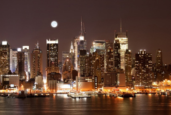 Фотопанно "Луна над Манхэттеном" 4000*2700мм