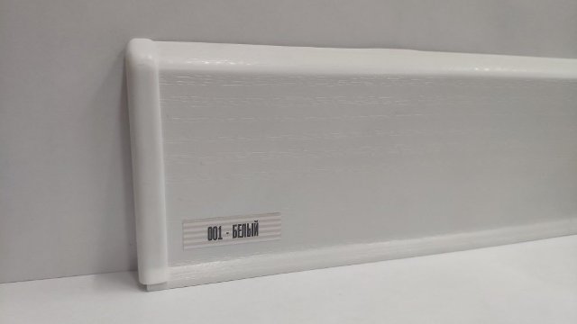 Плинтус "Белый", кабель-канал, мягкий край, 70*2200мм