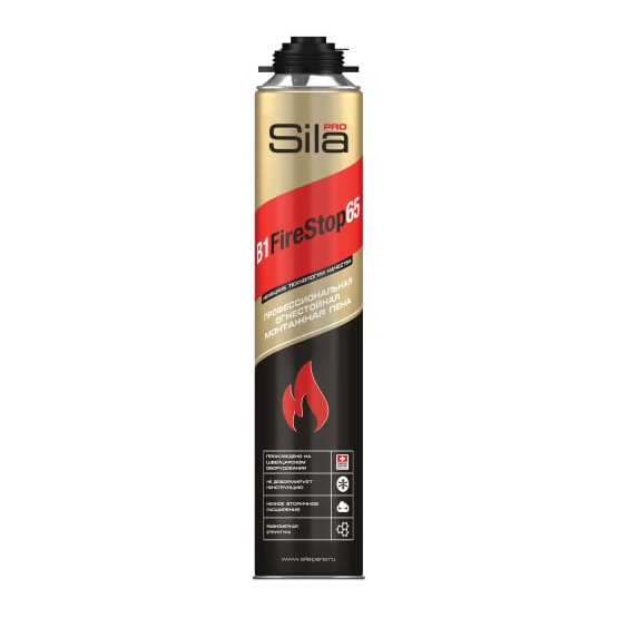 Пена монтажная Огнестойкая &quot;Sila Pro Firestop&quot;, 750мл