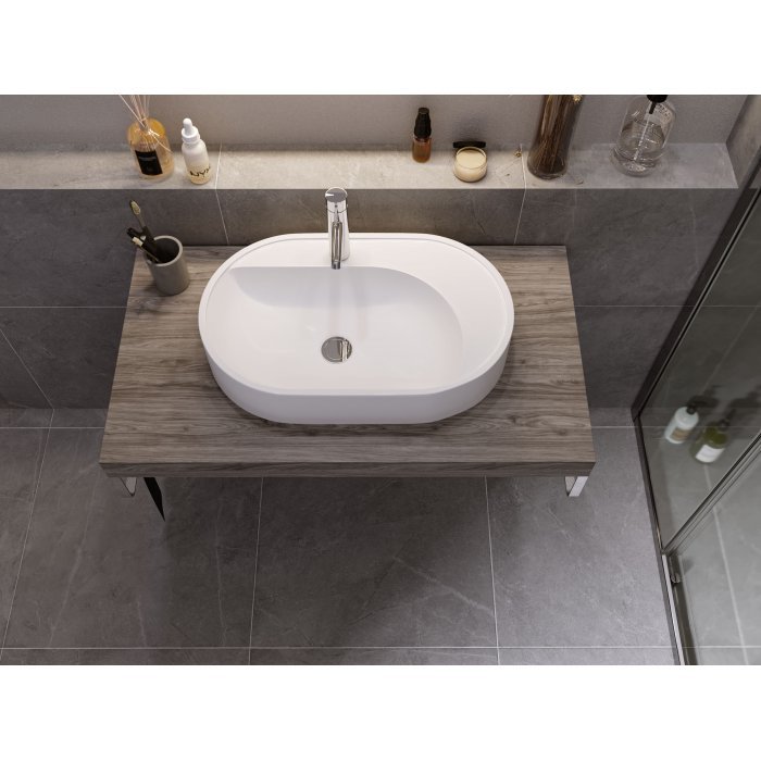 Умывальник "Luna 60" овал, 590*360мм, на столешницу