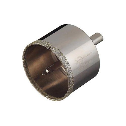 Коронка алмазная по кафелю, керамограниту, стеклу "Trio-Diamond", d55*35мм, с центрирующим сверлом, мокрый рез, трехгранный хвостовик