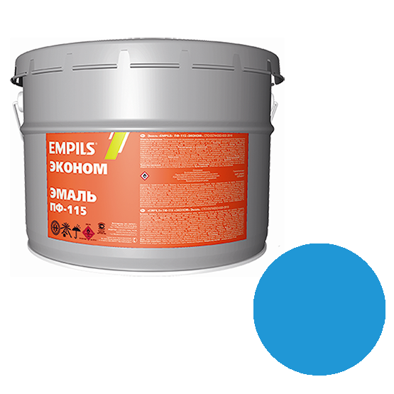 Эмаль алкидная голубая ПФ-115 "Empils Эконом", 10кг