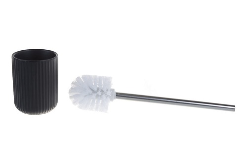 Щетка &quot;Плиссе CE1610QA-TOH&quot; для унитаза, черный матовый, керамика